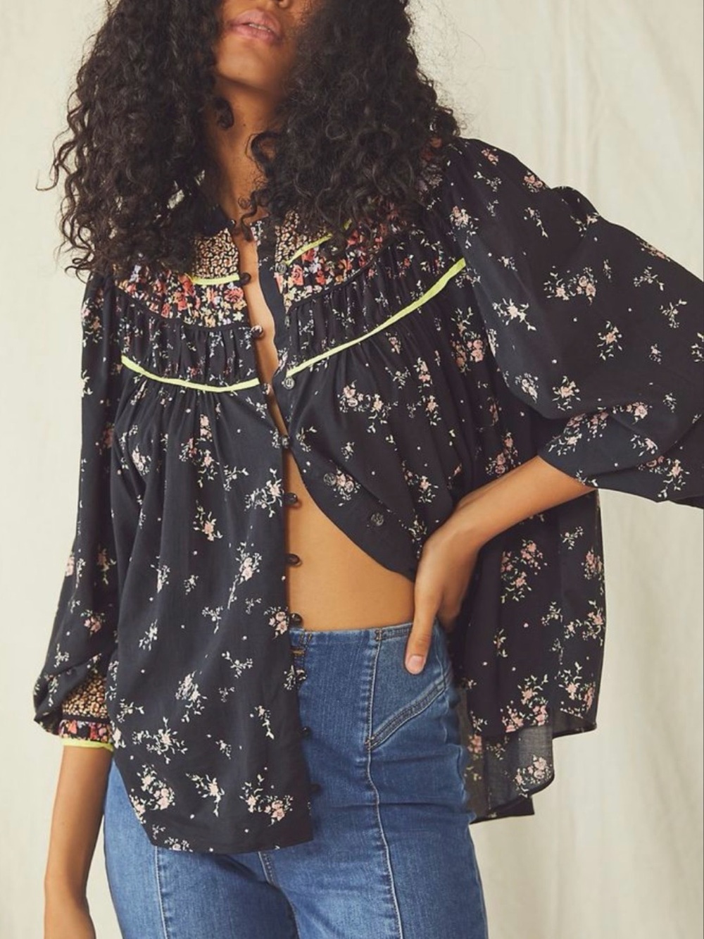 Free People Paloma Buttondown Blouse
